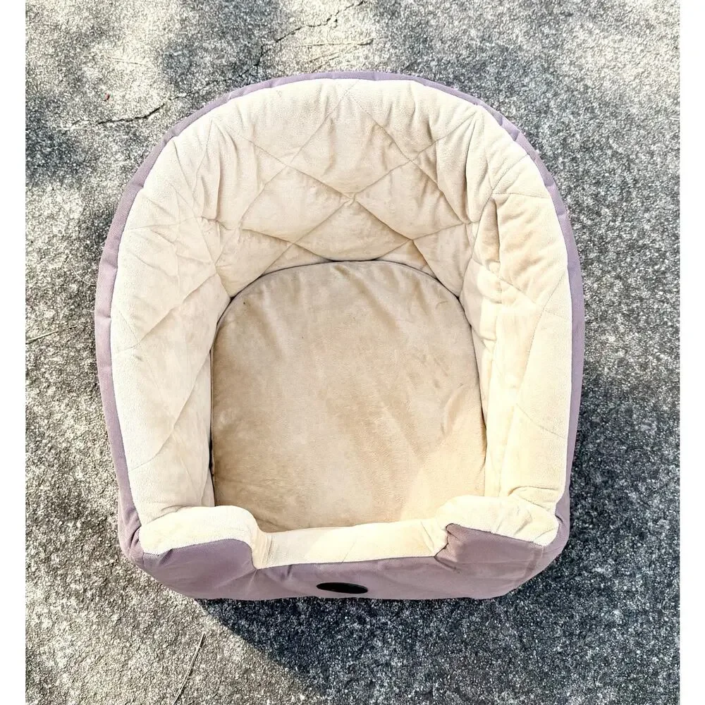 K&H Pet Products Cozy Dog / Cat Booster Car Seat – Neutral Tan & Beige